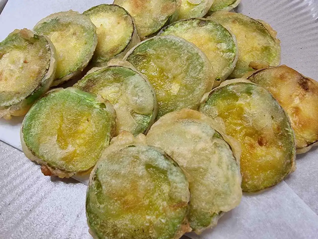 호박 튀김하려다가 애호박전 완성