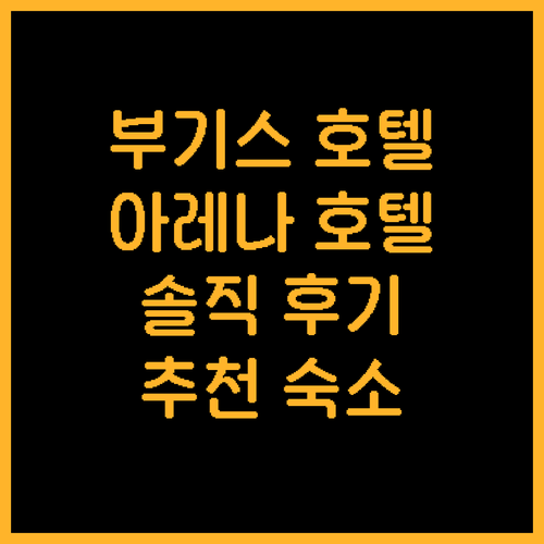싱가포르 부기스 호텔 추천! 아레나 ..