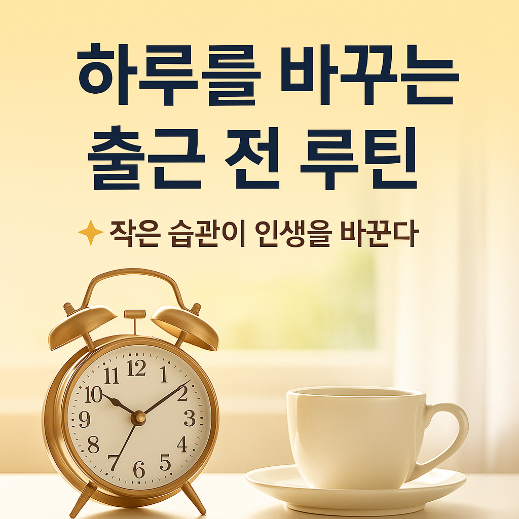하루를 바꾸는 출근 전 루틴