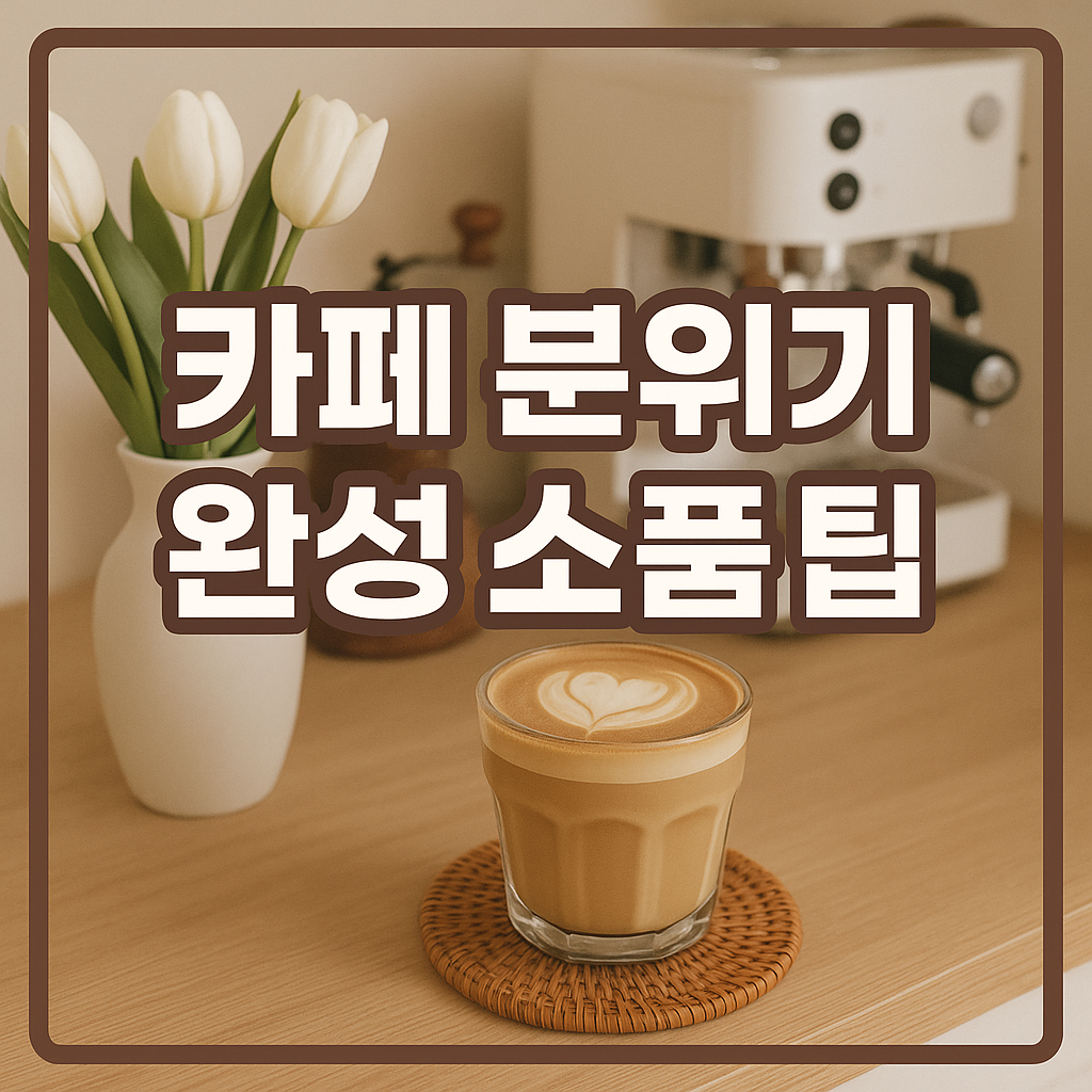 카페 분위기 완성 소품 팁