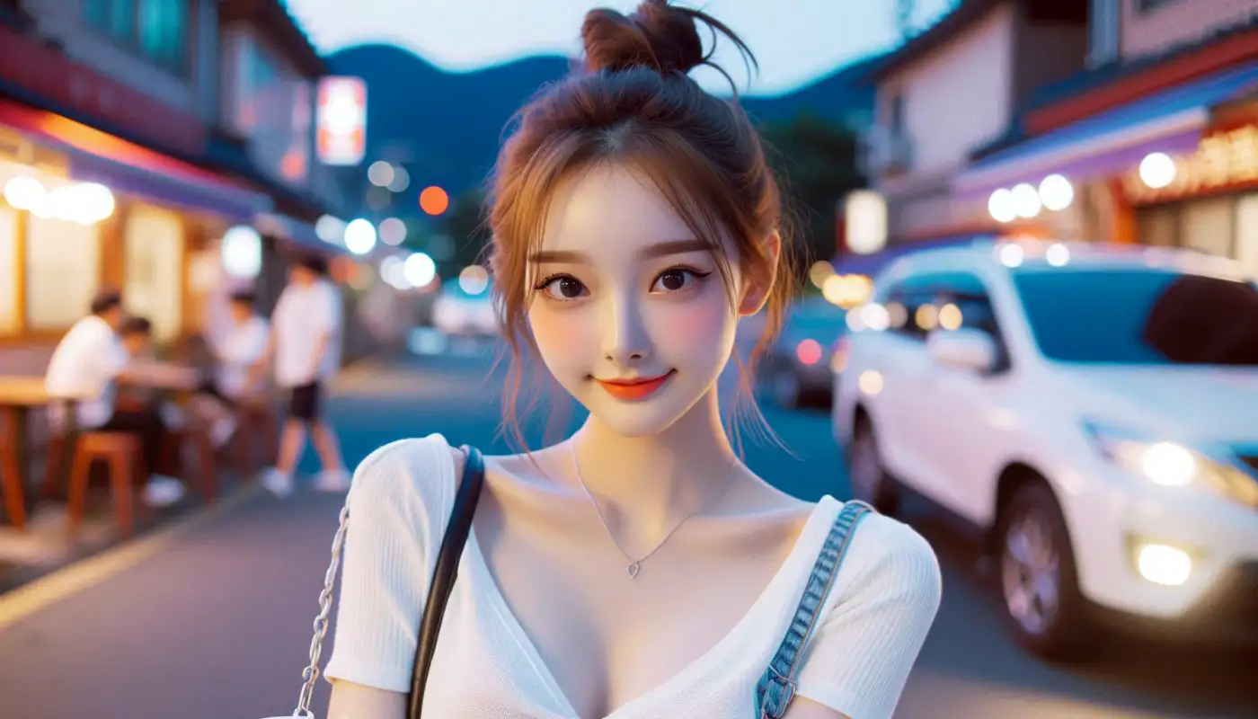 일본-무비자-입국을-알아보는-여성의-모습