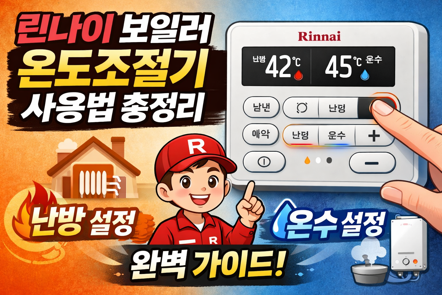 린나이 보일러 온도조절기