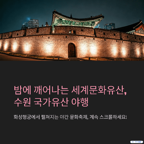밤에 깨어나는 세계문화유산, 수원 국가유산 야행