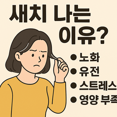 새치(흰머리) 나는 이유? 뽑으면 안 되는 이유와 올바른 관리법까지