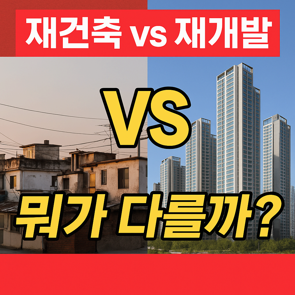 재건축 VS 재개발 차이