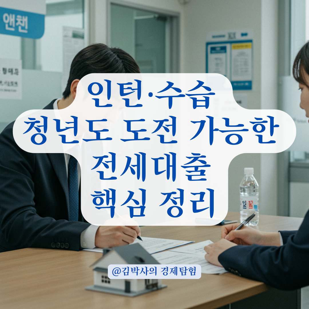 인턴이나 수습기간이라면 청년전세대출 가능할까? 승인 기준 핵심 정리.