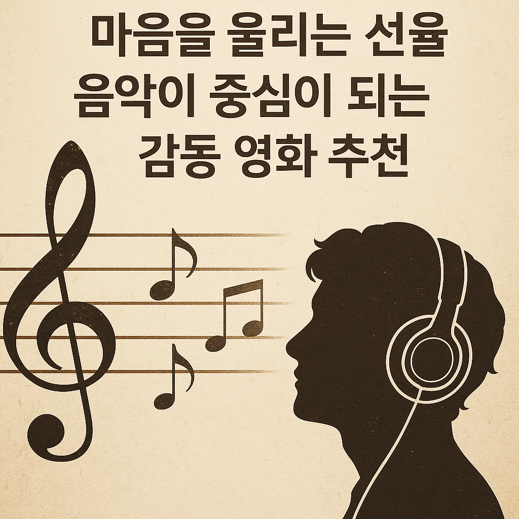 마음을 울리는 선율, 음악이 중심이 되는 감동 영화 추천