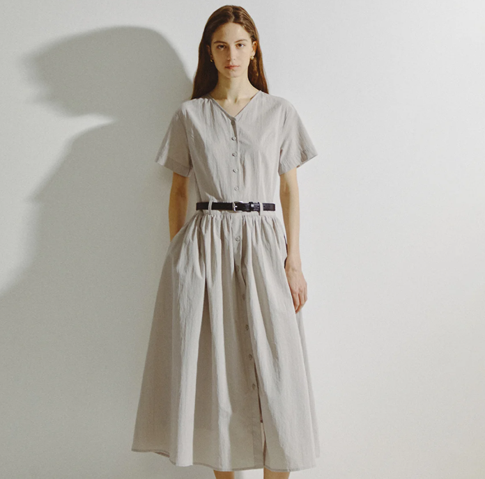 퀸잇 블라우스형 원피스