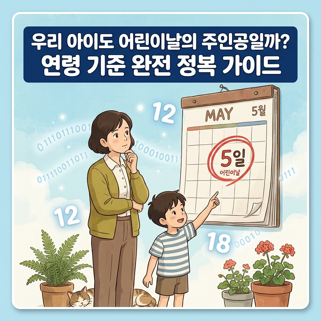 어린이날 나이 기준 및 법적 연령 정의 총정리