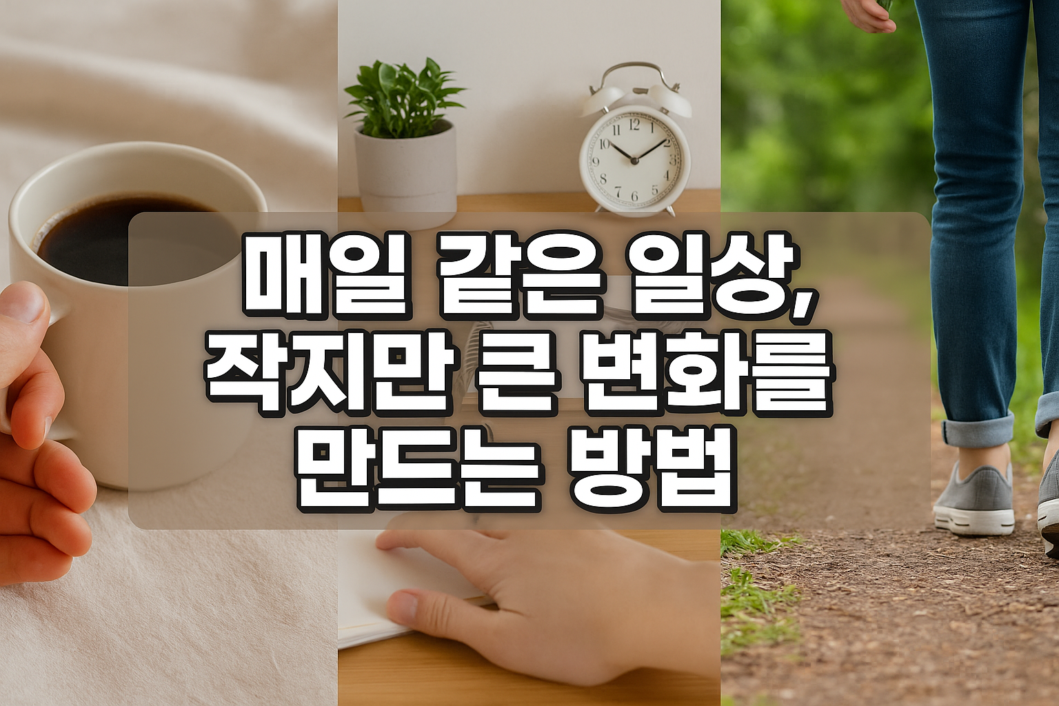 매일 같은 일상, 작지만 큰 변화를 만드는 방법