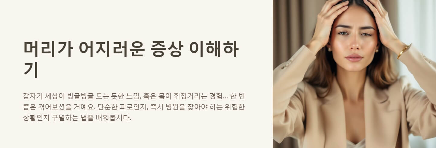 머리가 어지러운 증상