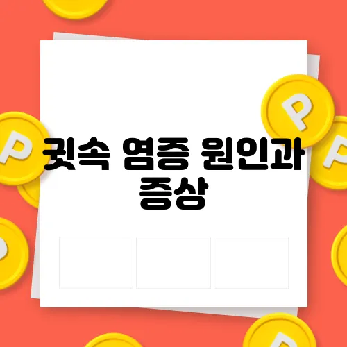 귓속 염증 원인과 증상, 효과적인 치료법