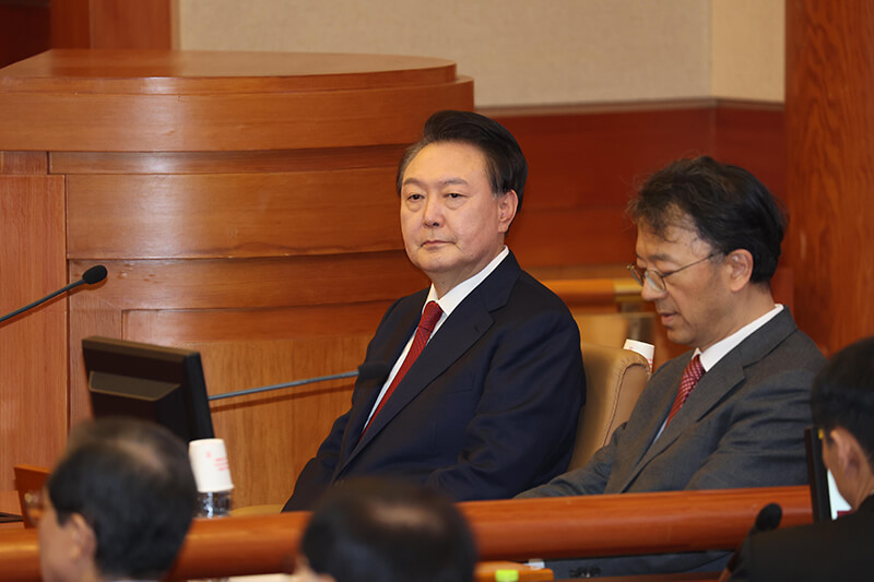 윤석열 전 대통령&amp;#44; 피고인 모습 촬영 허용