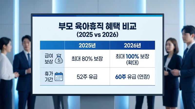 육아휴직 혜택 비교