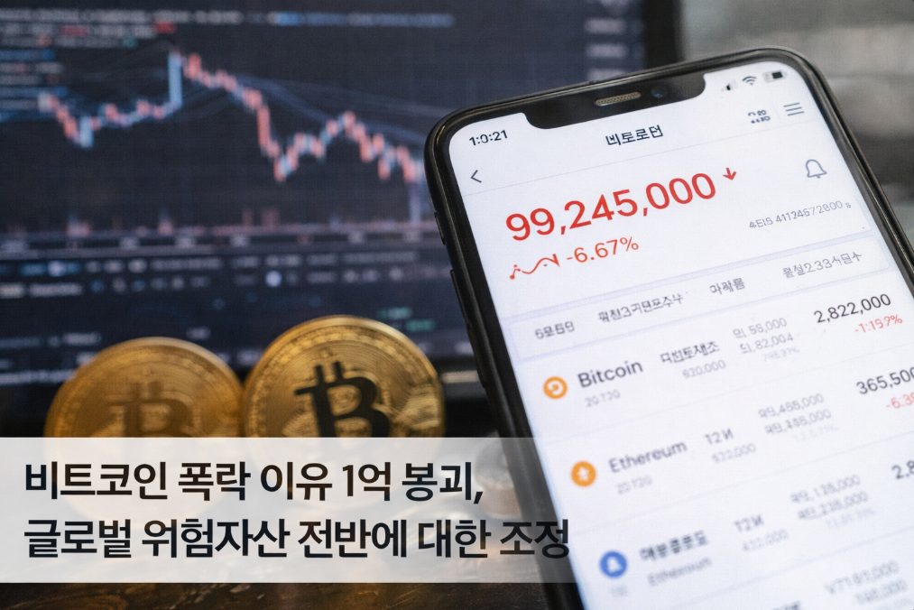 비트코인 1억 붕괴, 폭락 이유 3분 완벽 정리