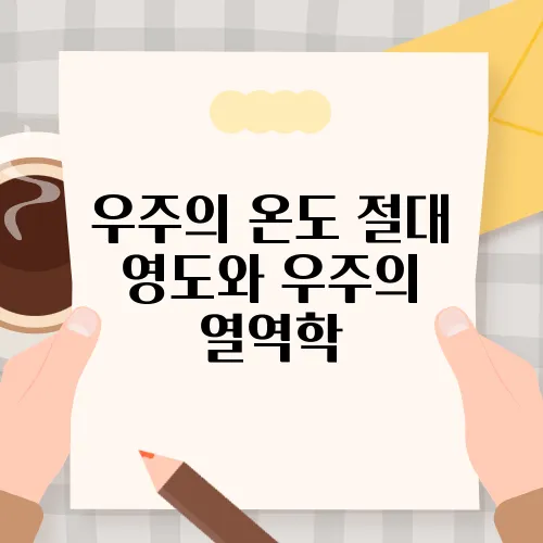 우주의 온도 절대 영도와 우주의 열역학
