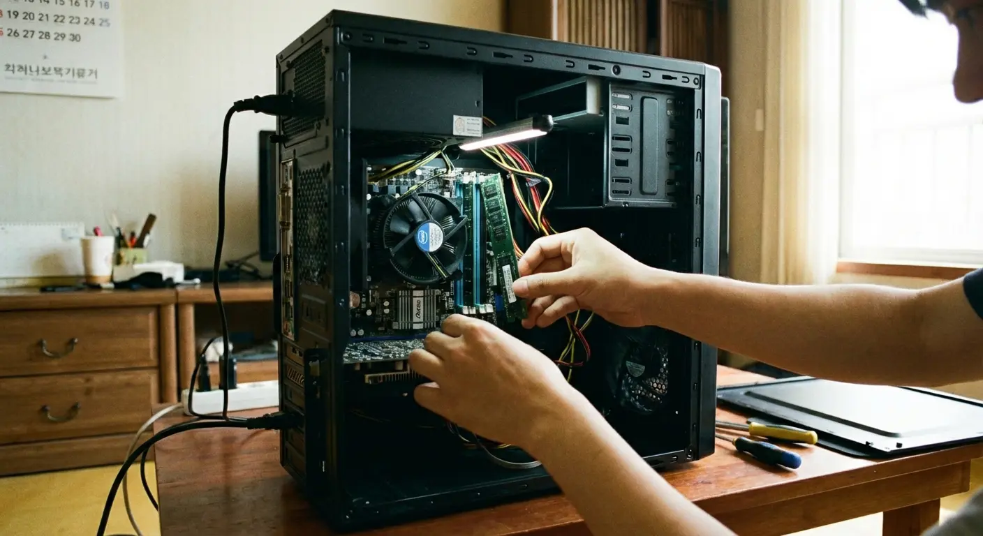 램 재장착 점검 방법