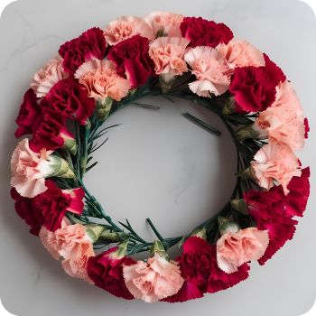 말린 카네이션 리스 만드는 법