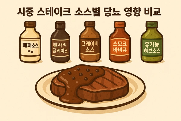 스테이크 소스비교