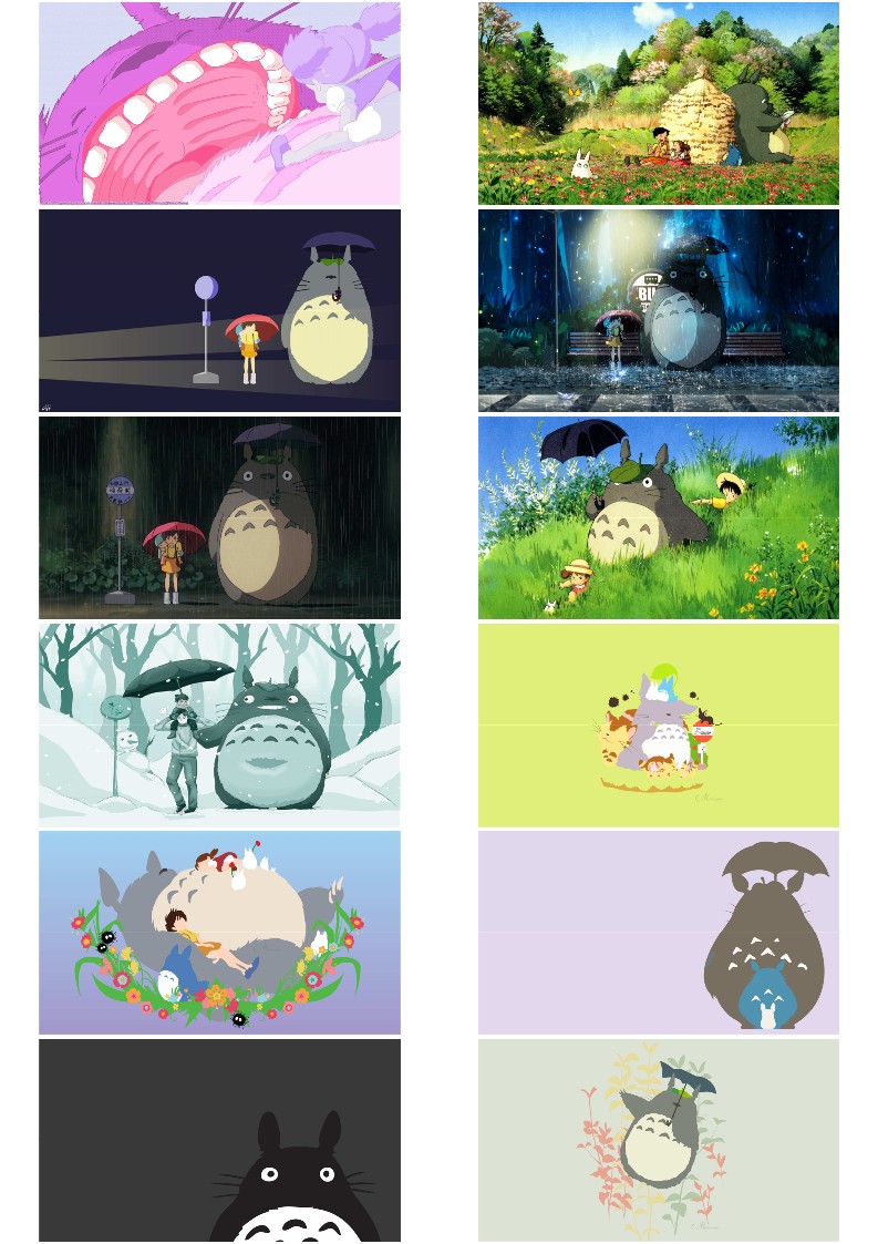 이웃집토토로 배경화면 지브리 컴퓨터 아이폰 아이패드