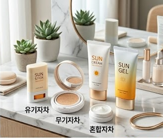 ▲ 5월 자외선 차단제 완벽 가이드: 유기자차 vs 무기자차 선택법 (이미지 : AI)