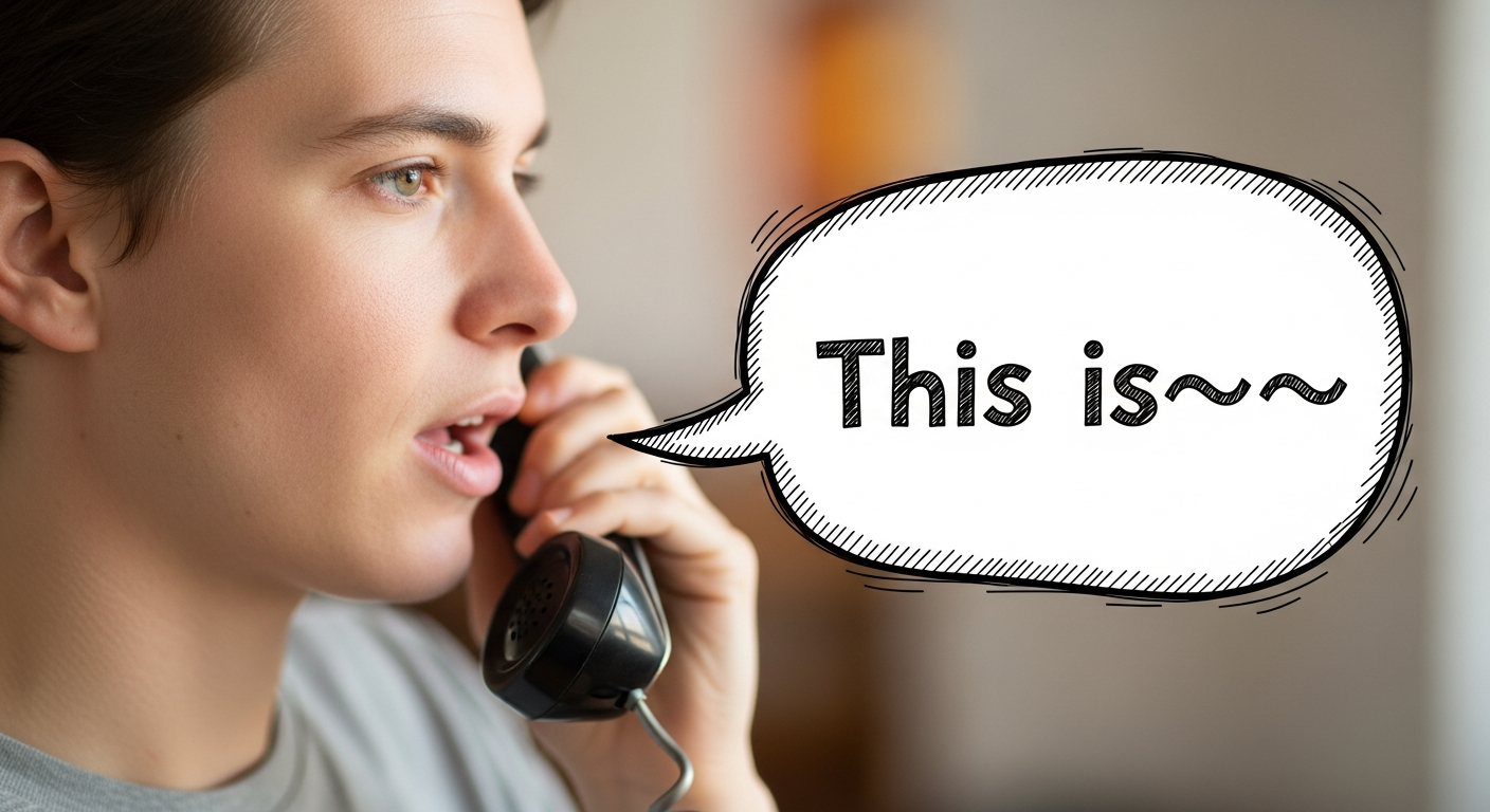 전화 시작 신원 밝히는 모습