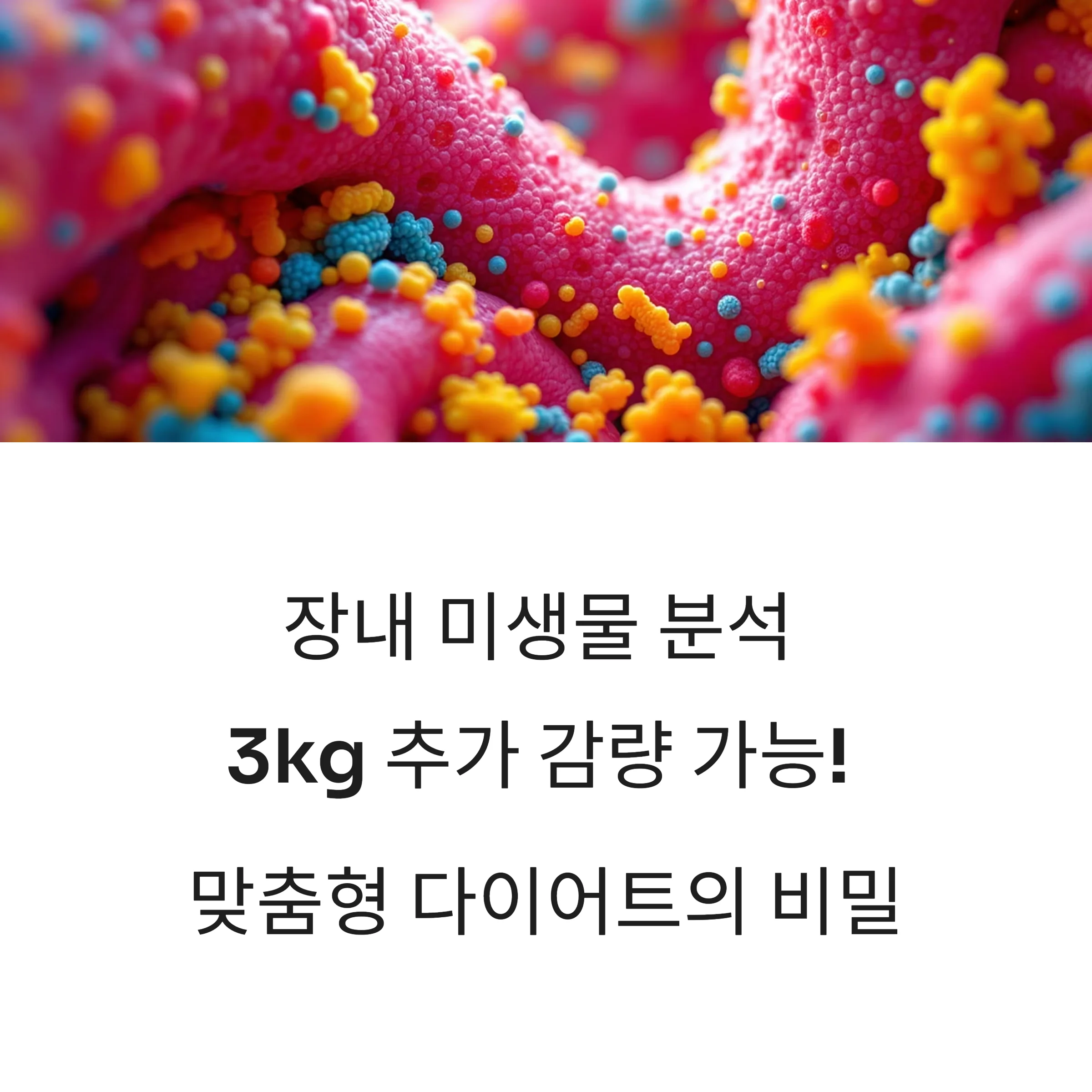 장내 미생물 분석 후 시작하는 맞춤형 다이어트