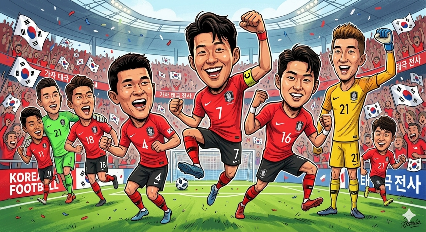 2026 북중미 월드컵 대한민국 국가대표팀 최종 명단 (AI 생성 이미지)
