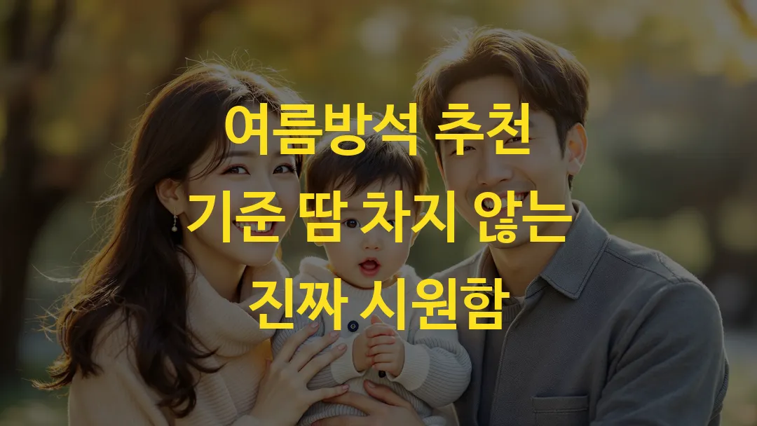 여름방석 추천 기준 땀 차지 않는 진짜 시원함