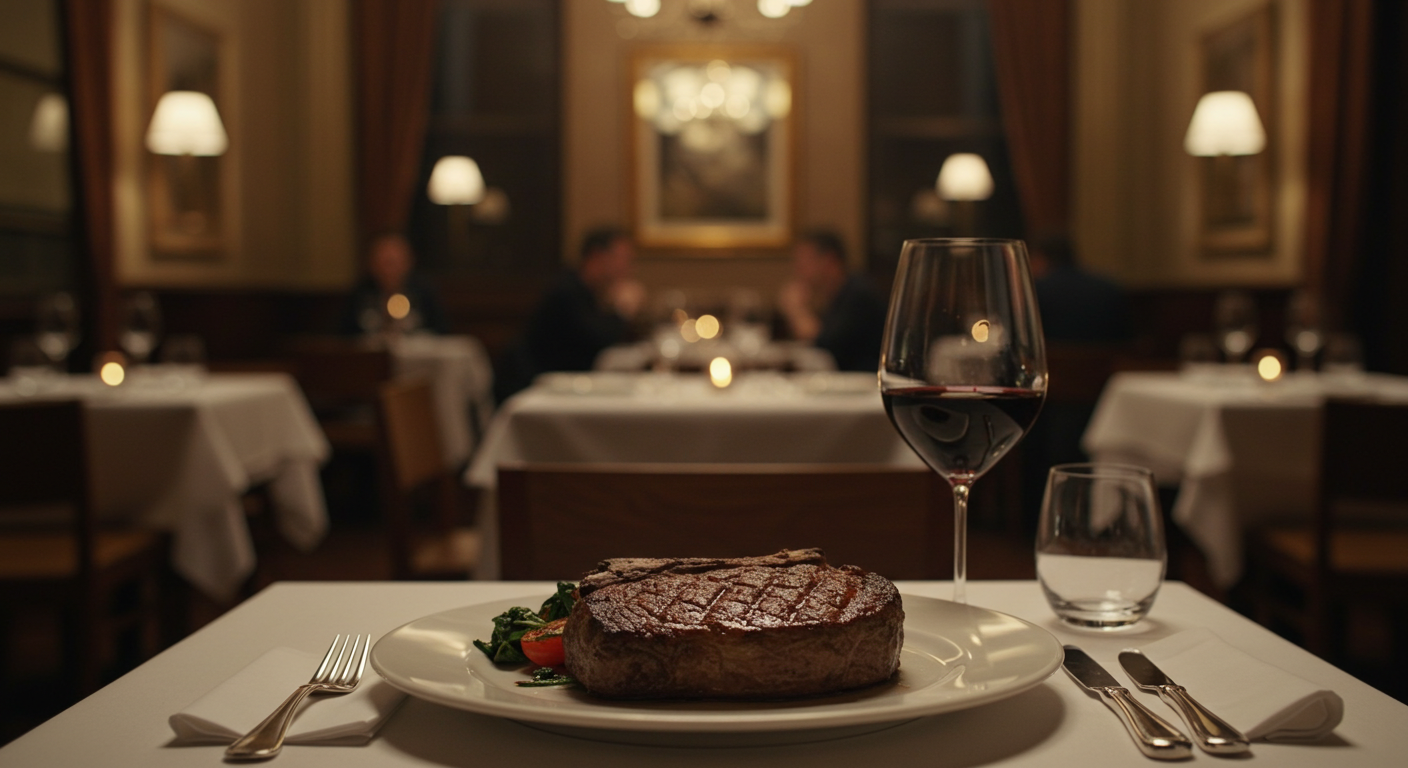 고급 레스토랑 식사