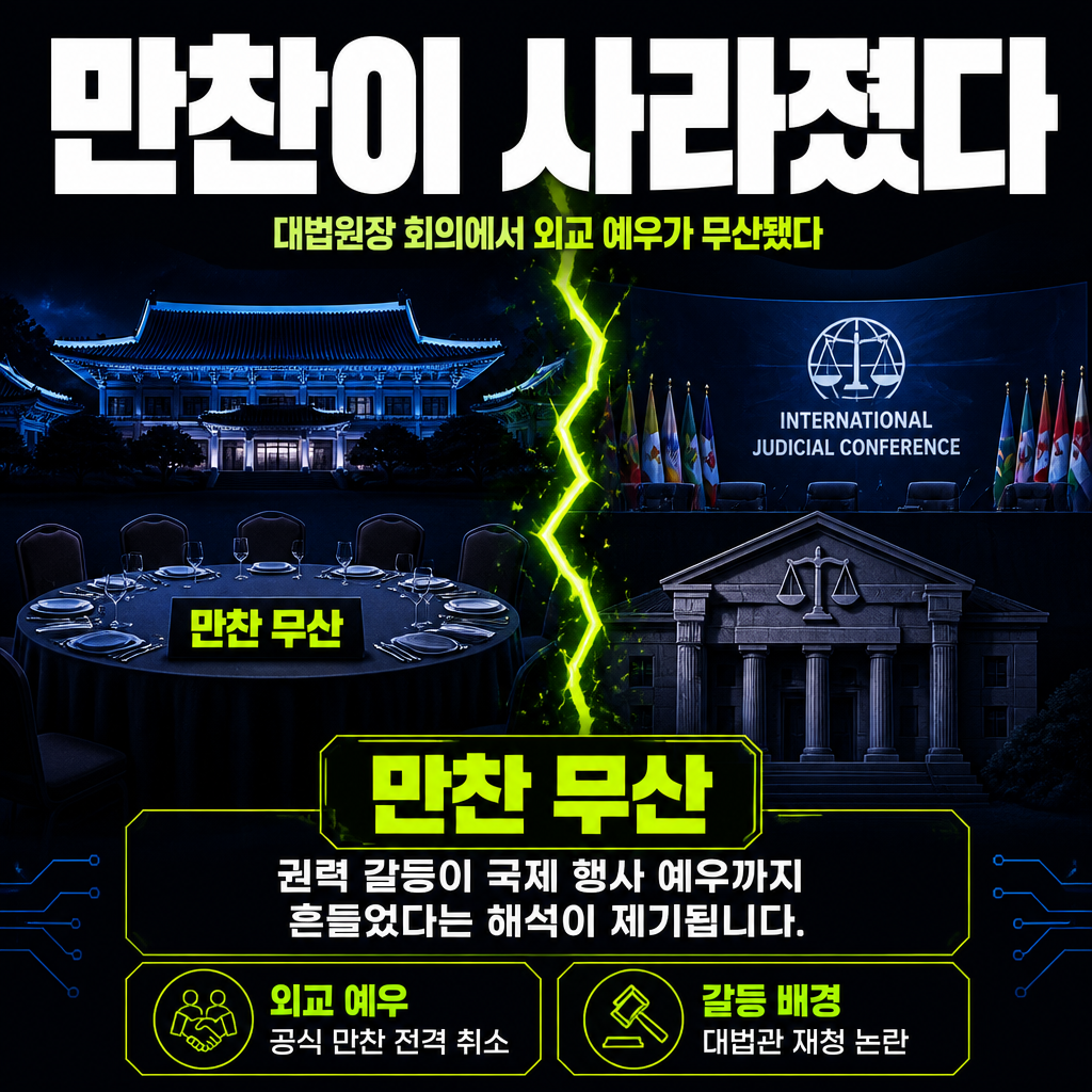 만찬이 사라졌다