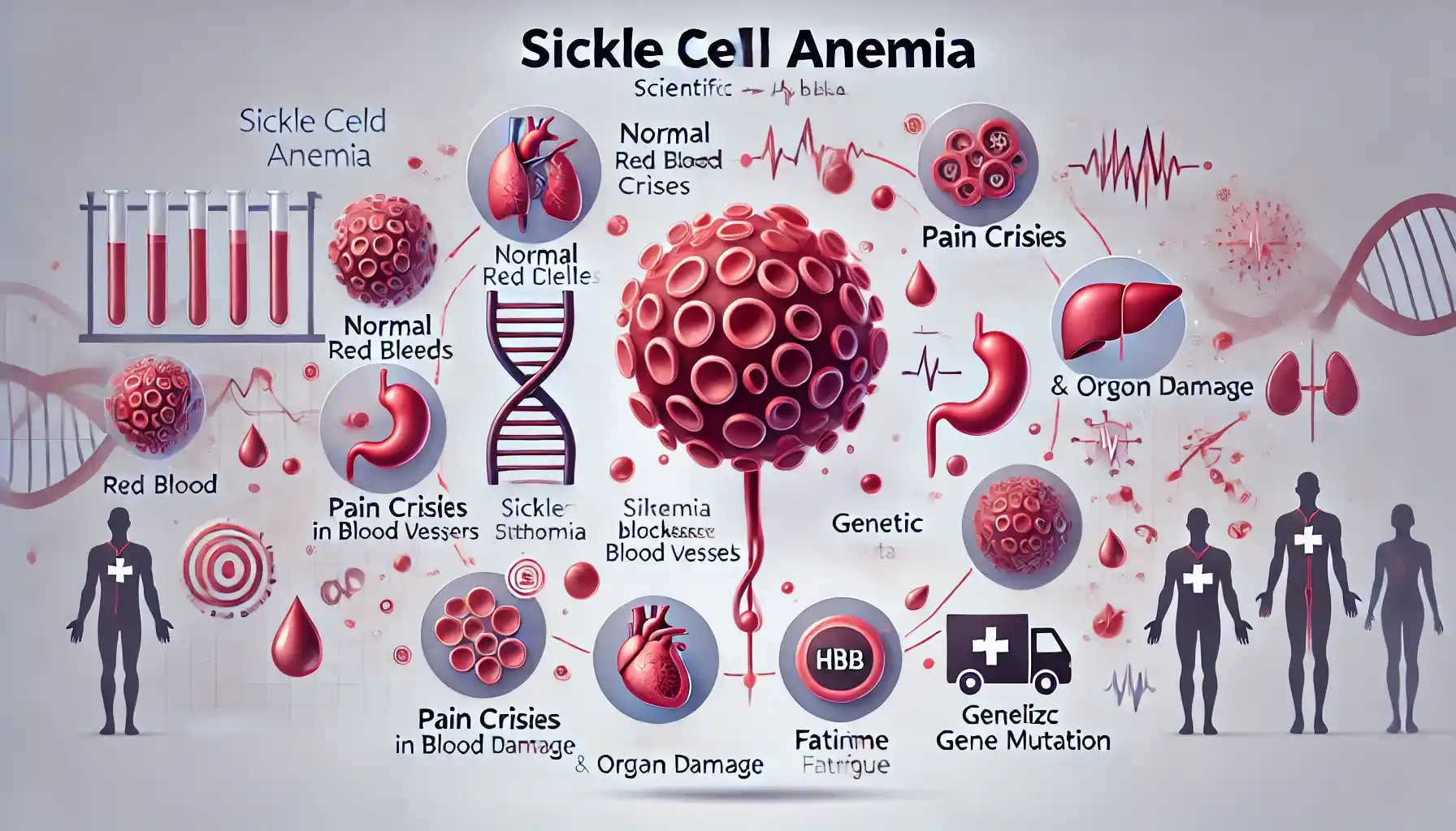 겸상 적혈구 빈혈증 관련 이미지