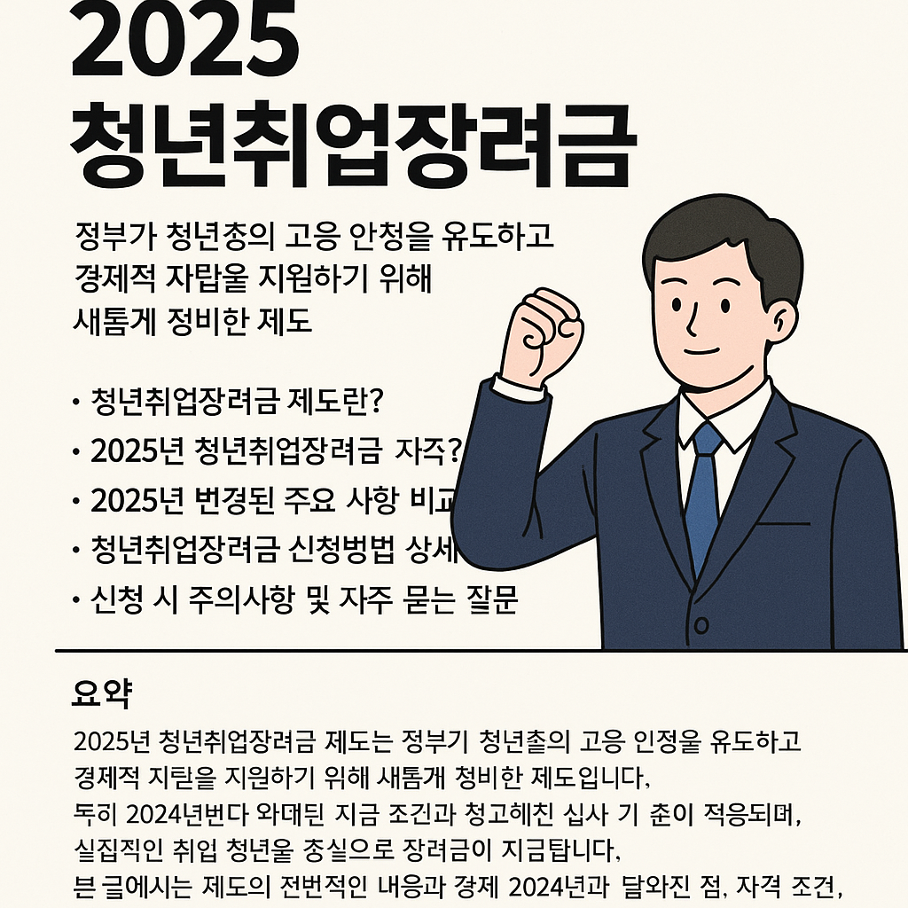 2025 청년취업장려금