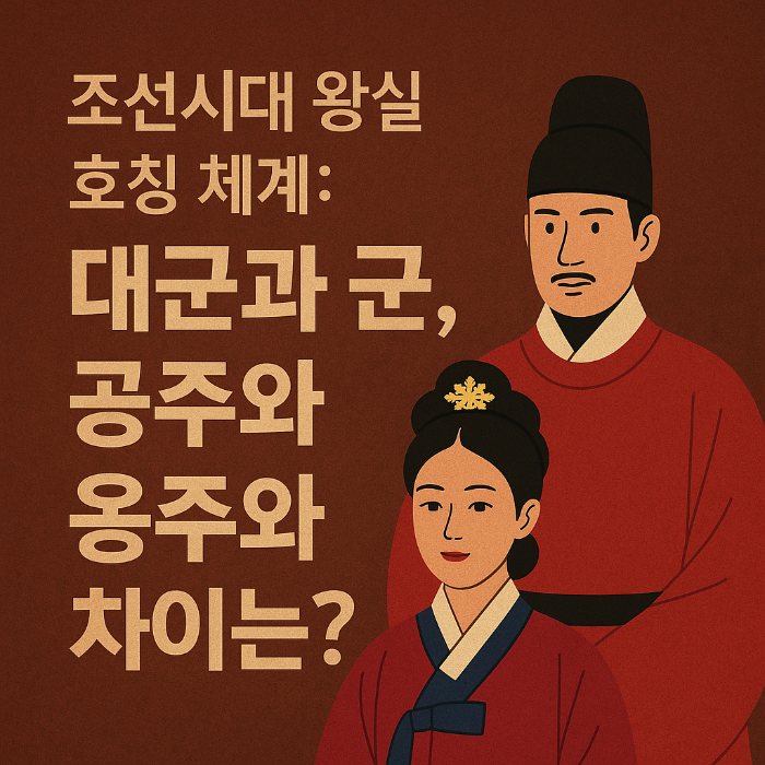 조선 왕실 호칭, 대군과 군 차이, 공주 옹주 구분, 왕의 사위 부마, 조선 왕 며느리, 세자빈 왕세손빈, 조선 신분 체계, 왕실 가족 호칭, 조선시대 결혼, 왕족 자녀 호칭, 유교적 신분질서, 조선 궁중 제도, 조선 궁녀와 왕비, 역사 블로그 주제, 조선 시대 왕실 구조, 전통 호칭 체계, 조선 여성 왕족, 외척과 권력, 조선 혼례 제도