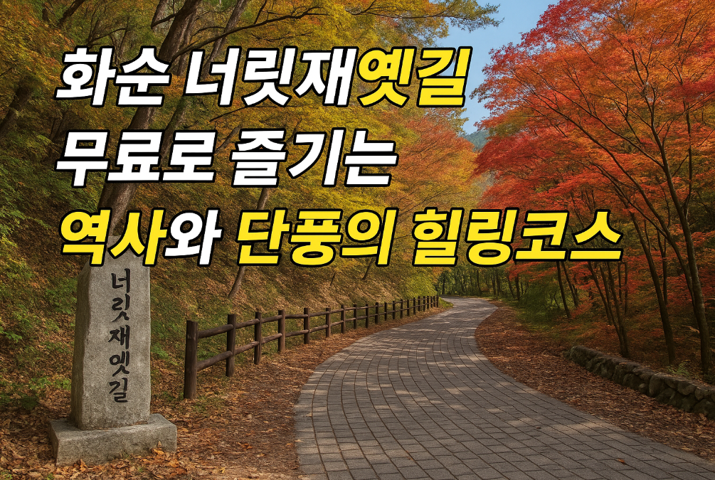 화순 너릿재옛길 무료 단풍코스 완벽 공략법