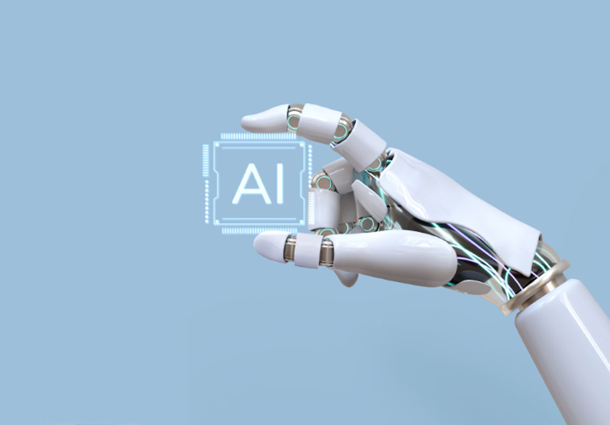 AI 반도체와 기술 산업을 상징하는 이미지