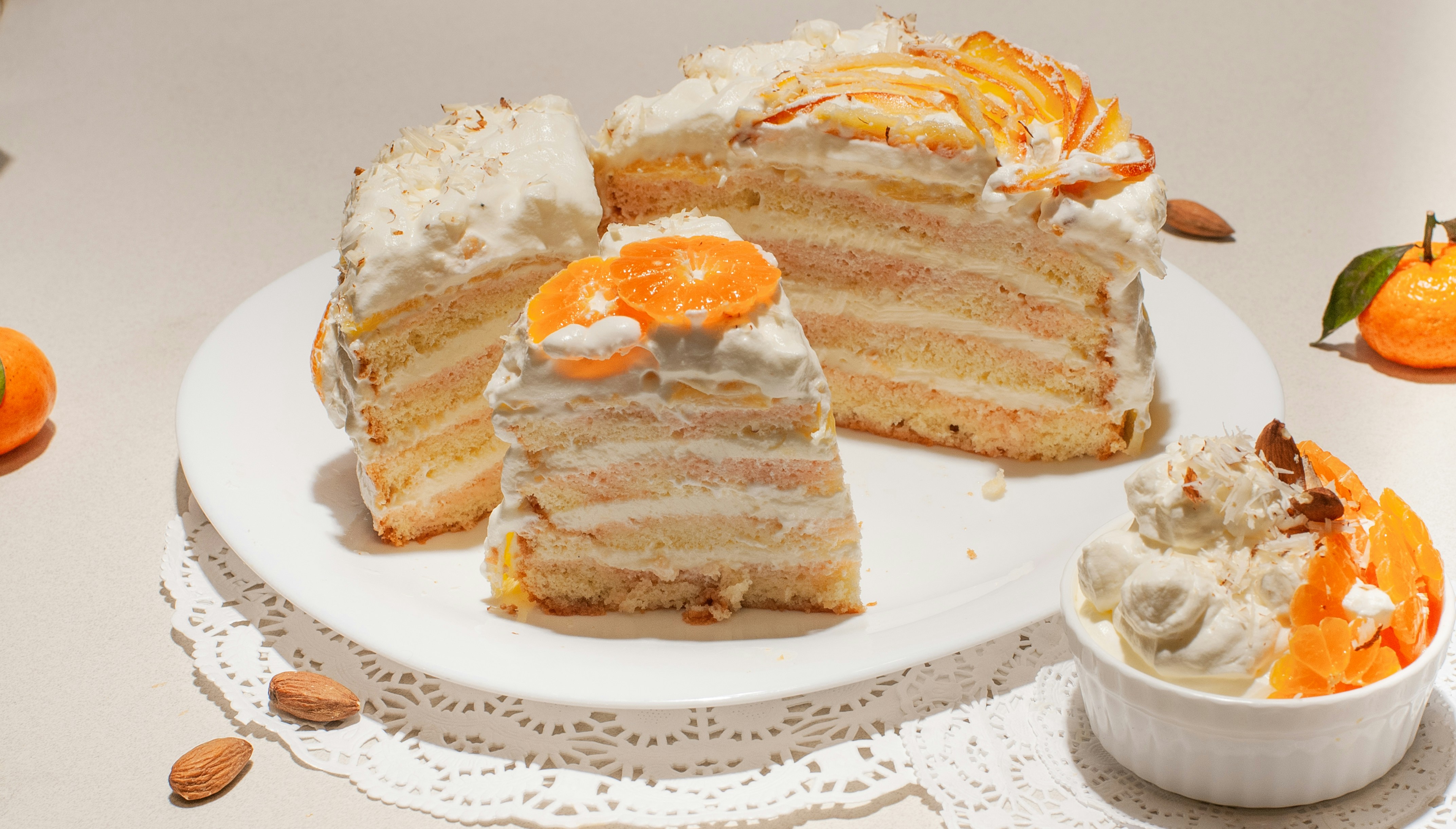감귤 케이크 예시
