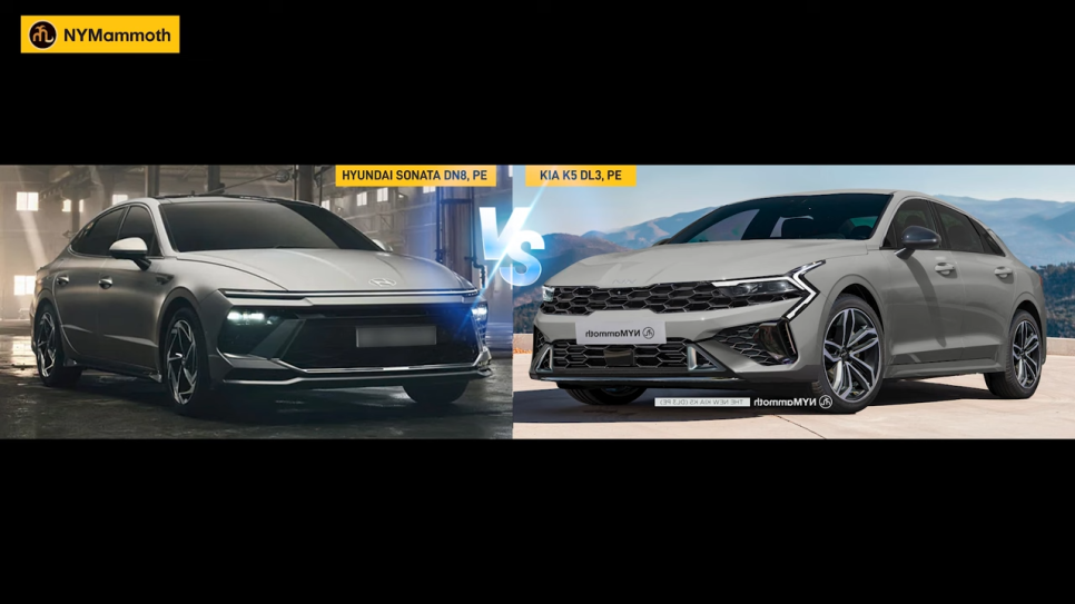 현대차 쏘나타 디 엣지와 기아 K5 페이스리프트 예상도