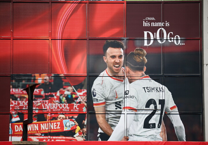 디오고 조타를 추모하는 사진