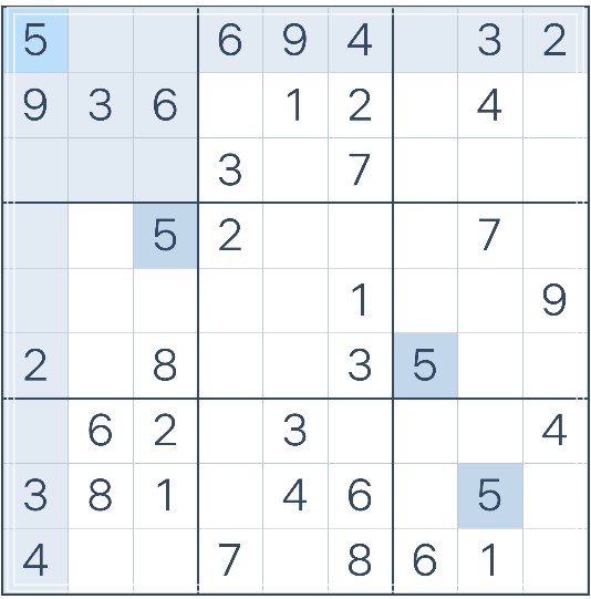 스도쿠 초급문제모음 간단한 퍼즐