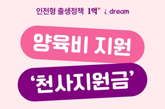 인천시 천사지원금 120만원 신청방법