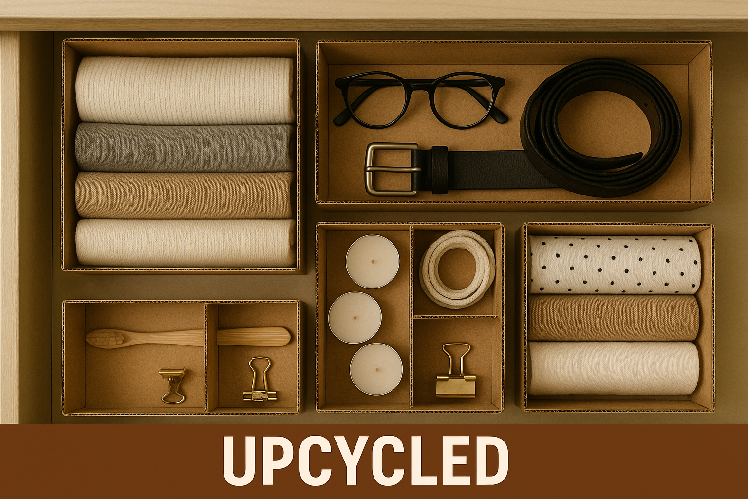 상자를 활용한 업사이클링 관련 이미지 사진