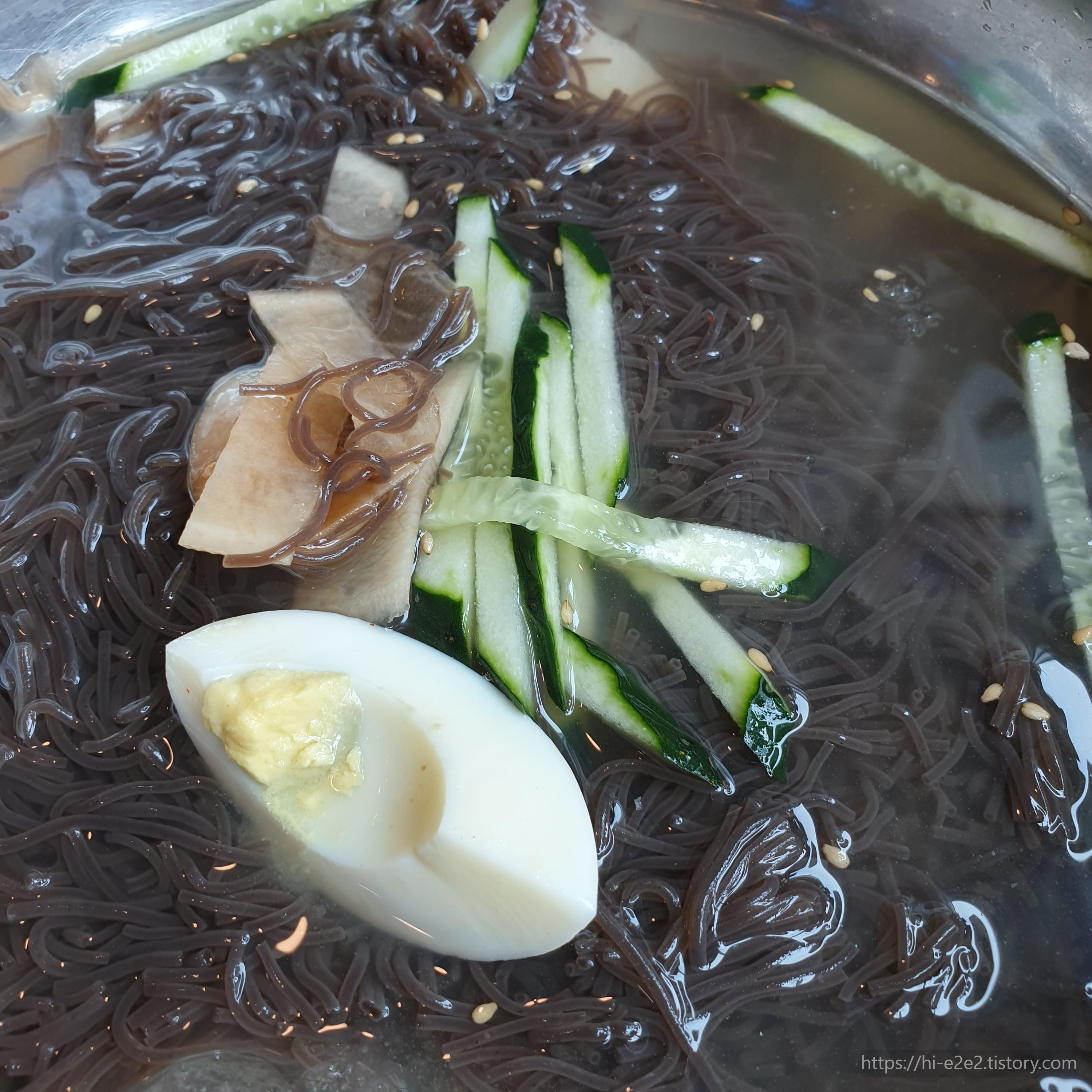 남악참숯갈비 물냉면