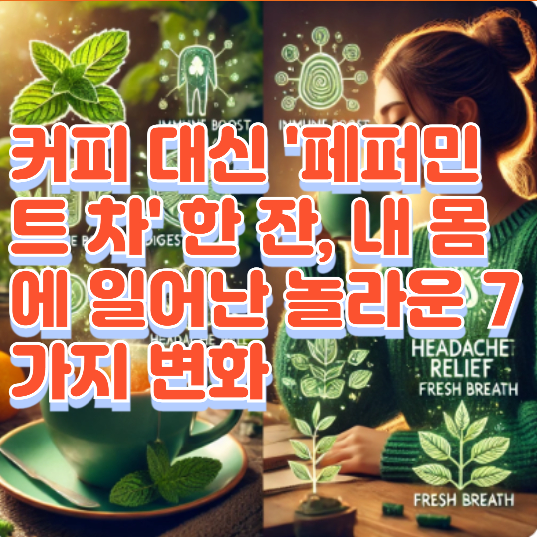 커피 대신 '페퍼민트 차' 한 잔, 내 몸에 일어난 놀라운 7가지 변화