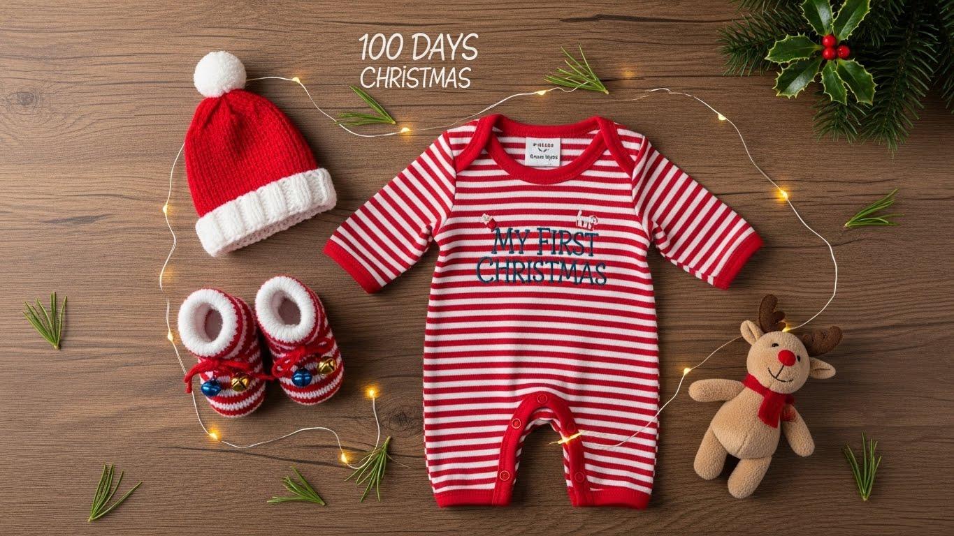 크리스마스 100일 아기 옷