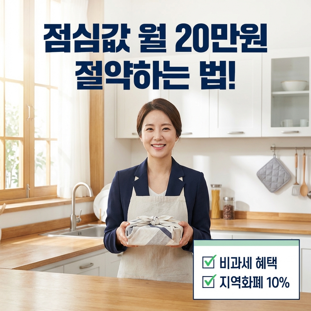 점심값 월 20만원 아끼는 법! 직장인 식대 비과세 및 지역화폐 혜택 총정리