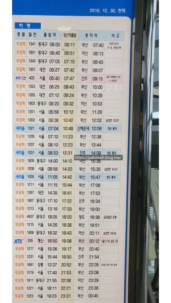 기차시간표 조회 예매 서울역 평택역 청량리역 확인하기_4