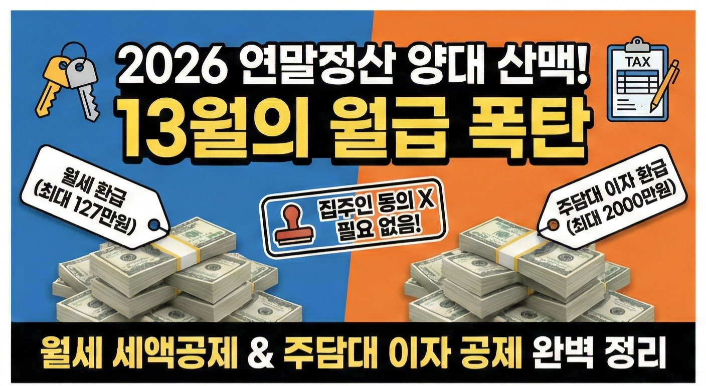 월세 세액공제' &amp; '주담대 이자 공제