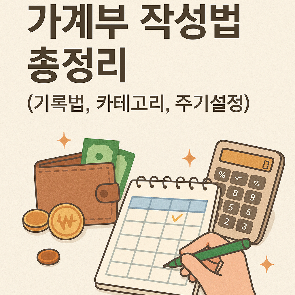 가계부 작성법 총정리 이미지