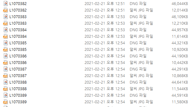 jpeg와 raw파일 장단점